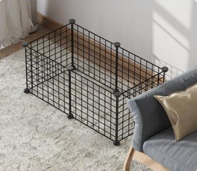 Creative DIY Assembling Pet Wire Fence Indoor Cat Cage