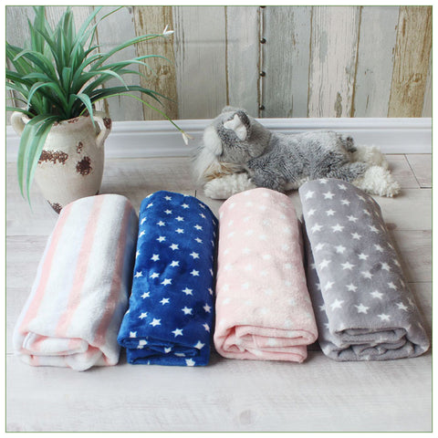 Dog Double-sided Fleece Blanket Warm Pet Blanket Cat Dog Paw Blanket Mattress Pet Pad