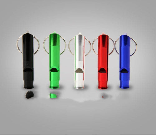 Outdoor Survival Whistle High Frequency Whistle Travel Aluminum Keychain Whistle