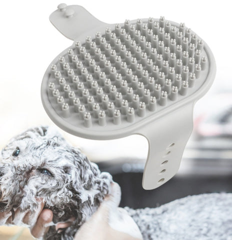 Pet Silicone Bath Massage Scrub Bath Brush For Cats And Dogs